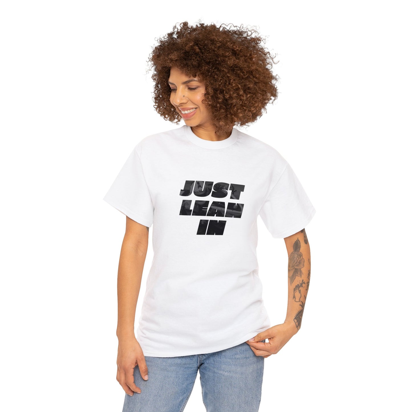 Just Lean In Unisex Heavy Cotton Tee