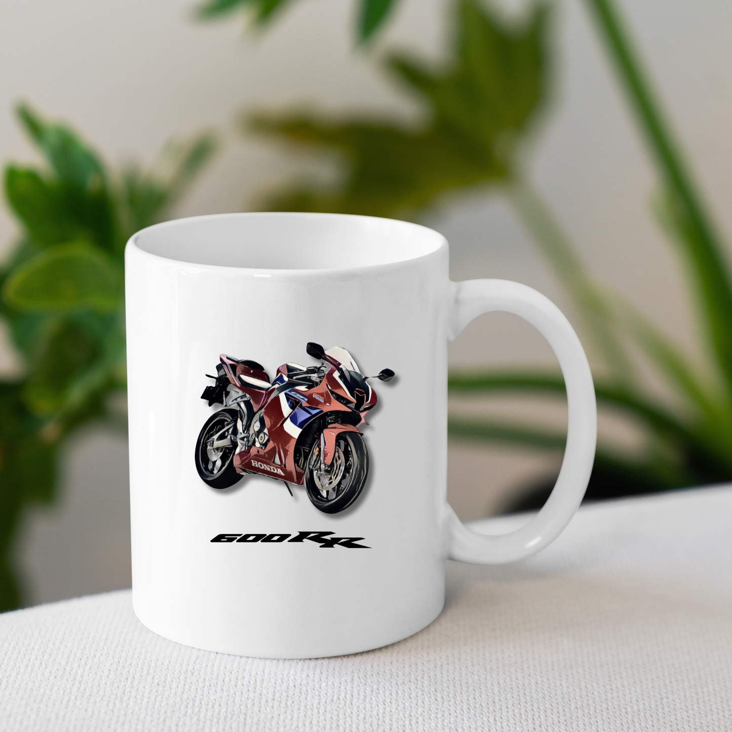 Honda CBR600RR Animate White 11oz Ceramic Mug