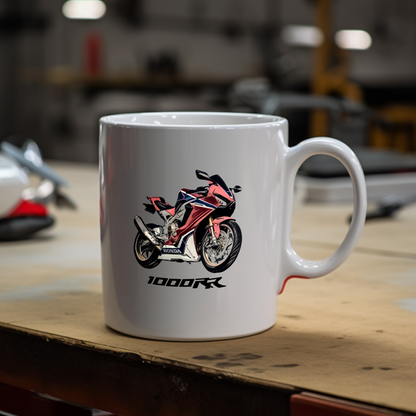 Honda CBR1000RR Animate white ceramic 11oz mug